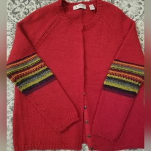 LT SPORT woman 1X wool red sweater
